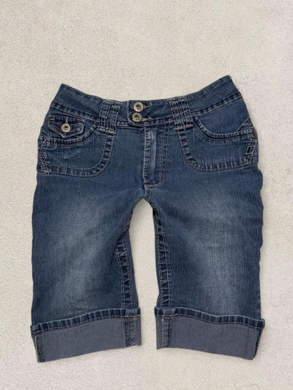 Y2K Angels Double Button Closure Jeans Shorts Women's 6